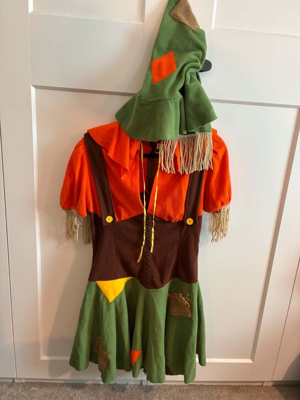 Leg Avenue "Cutie Scarecrow" Costume Set - Dress & Hat - Women's Size L